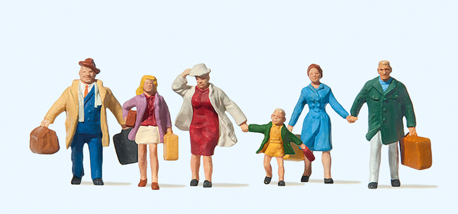 Preiser迷你小人 10281全家出遊