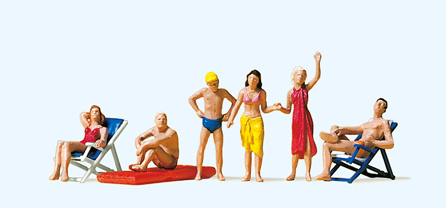 Preiser迷你小人 10428日光浴