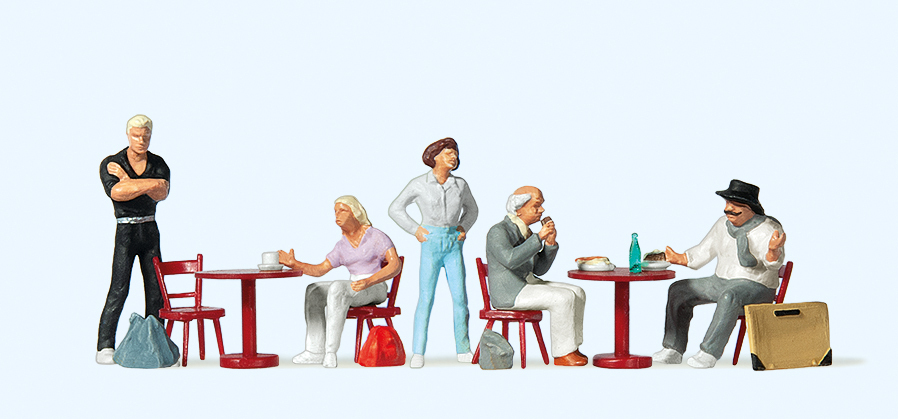 Preiser迷你小人 10349露天咖啡座