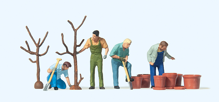 Preiser迷你小人 10466種樹