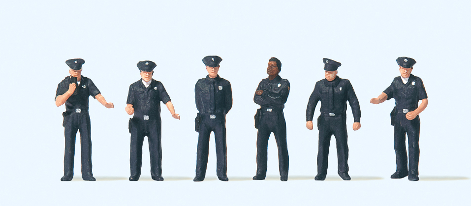 Preiser迷你小人 10799美國警察2