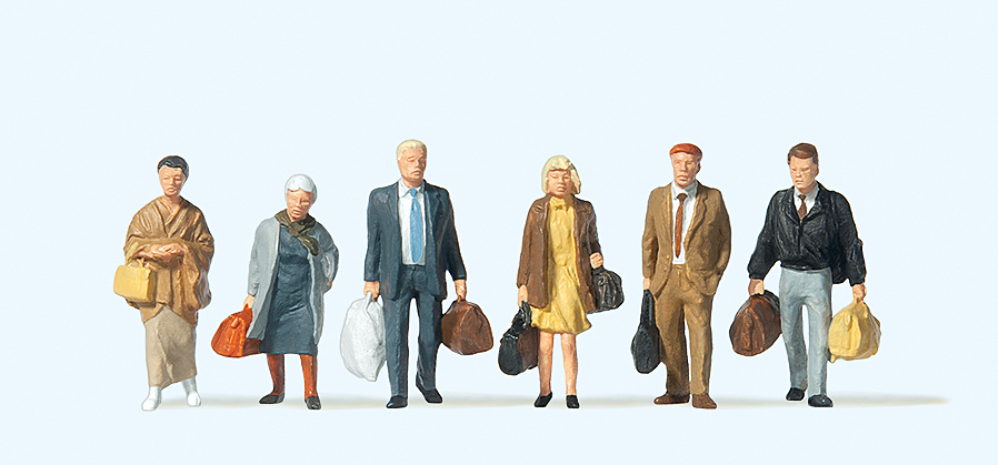 Preiser迷你小人 10413旅客