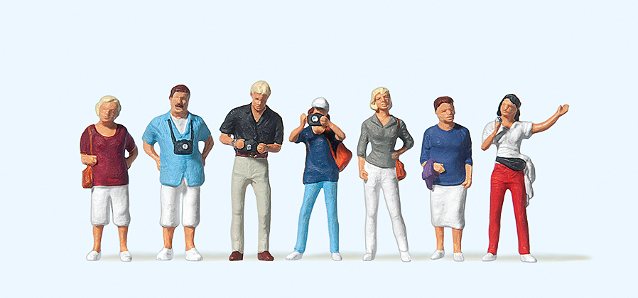 Preiser迷你小人 10468遊客