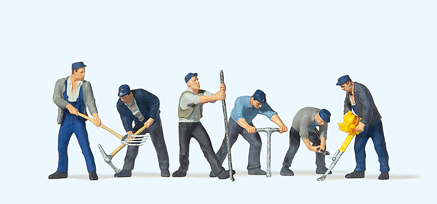 Preiser迷你小人 10418鐵路工人