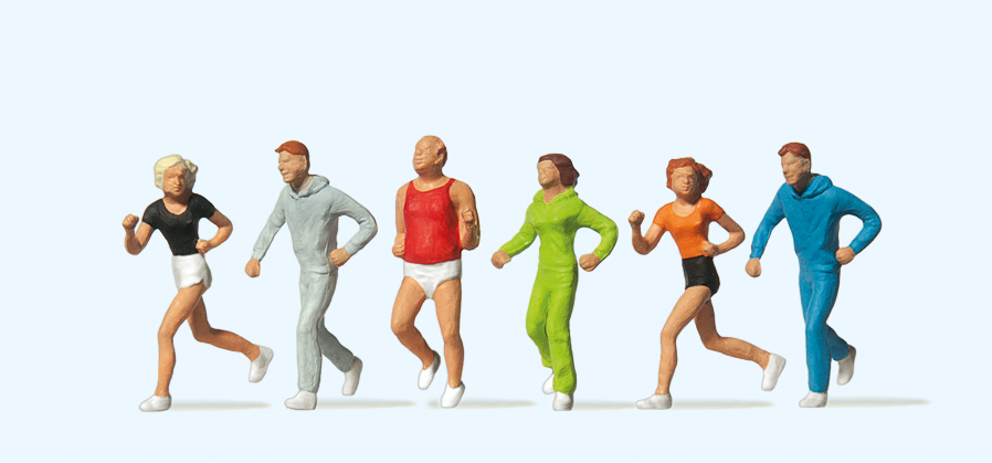 Preiser迷你小人 14078慢跑