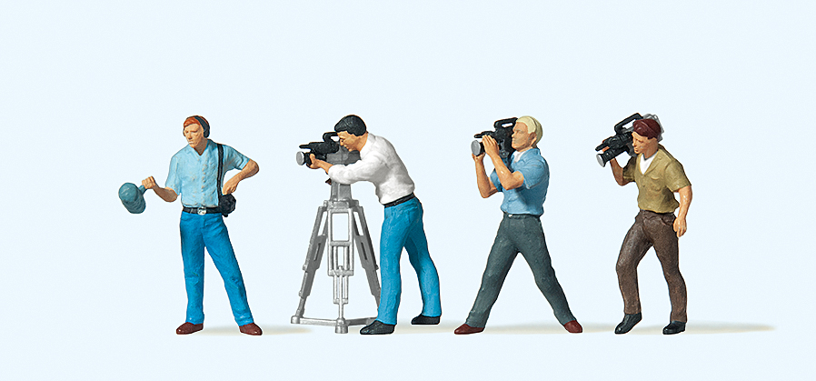 Preiser迷你小人 10421電視台採訪