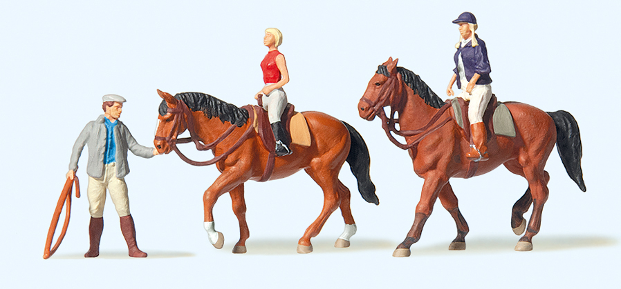 Preiser迷你小人 10502馬術訓練