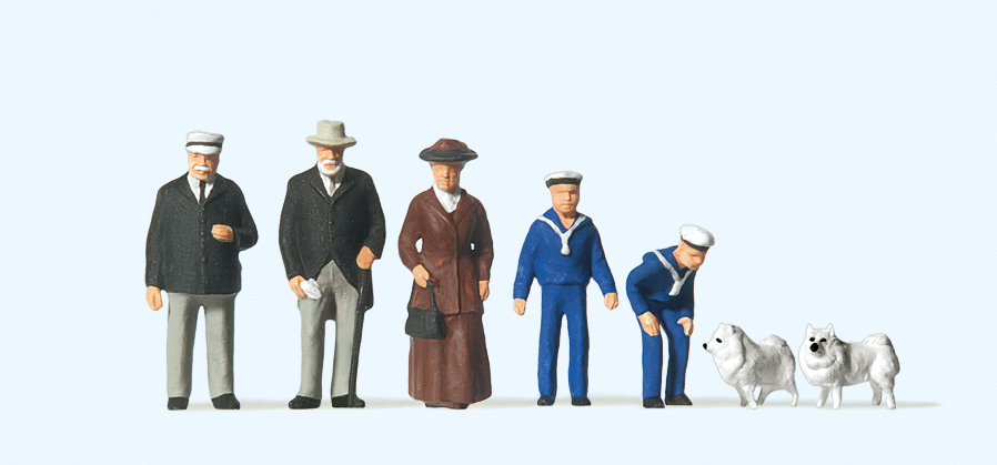 Preiser迷你小人 12196十九世紀火車月台2