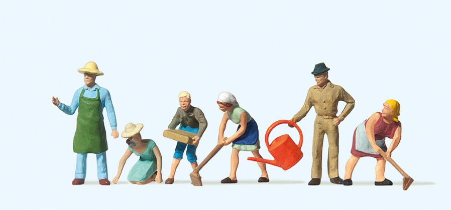 Preiser迷你小人 14081園藝工作2