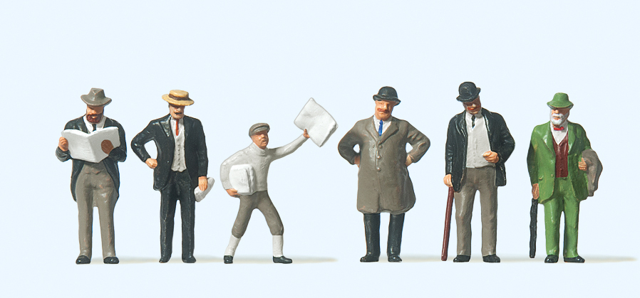 Preiser迷你小人 12133十九世紀火車月台