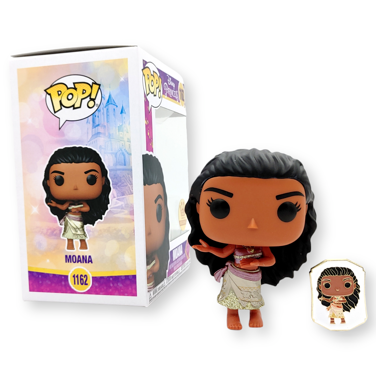 FUNKO POP終極公主<魔海奇緣>慕安娜公主(金鑽版連襟章) -No.1162