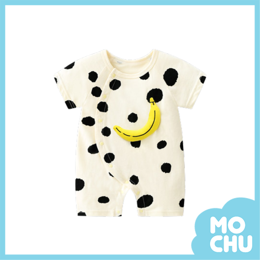 香蕉點點短袖連身衣