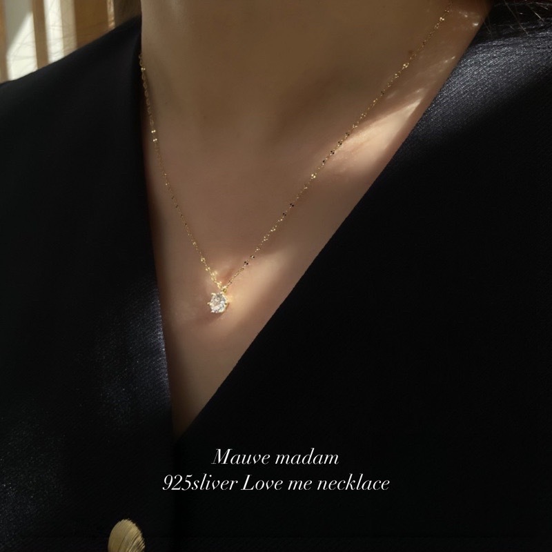 925sliver-Love me necklace