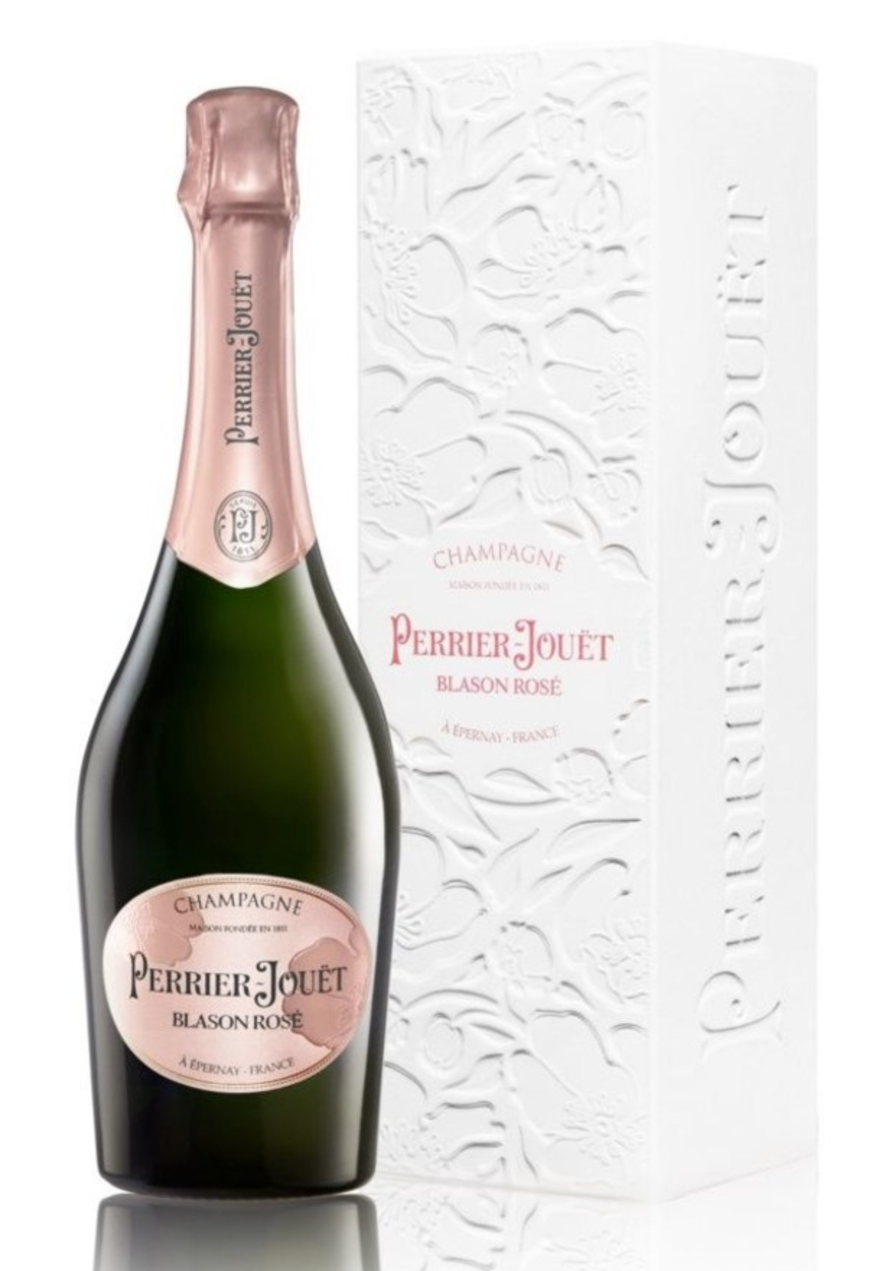 Perrier Jouet Blason Brut Rose NV with GB