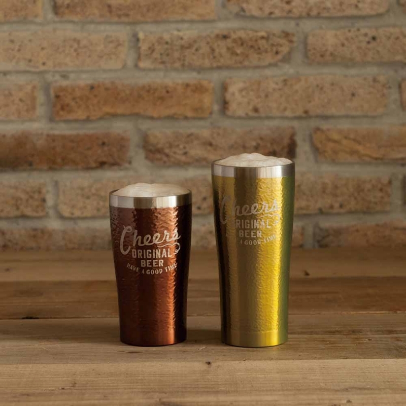 日本 BISQUE｜Cheers 不鏽鋼啤酒杯