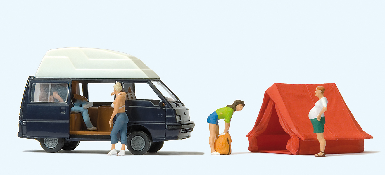 Preiser迷你小人 33258露營