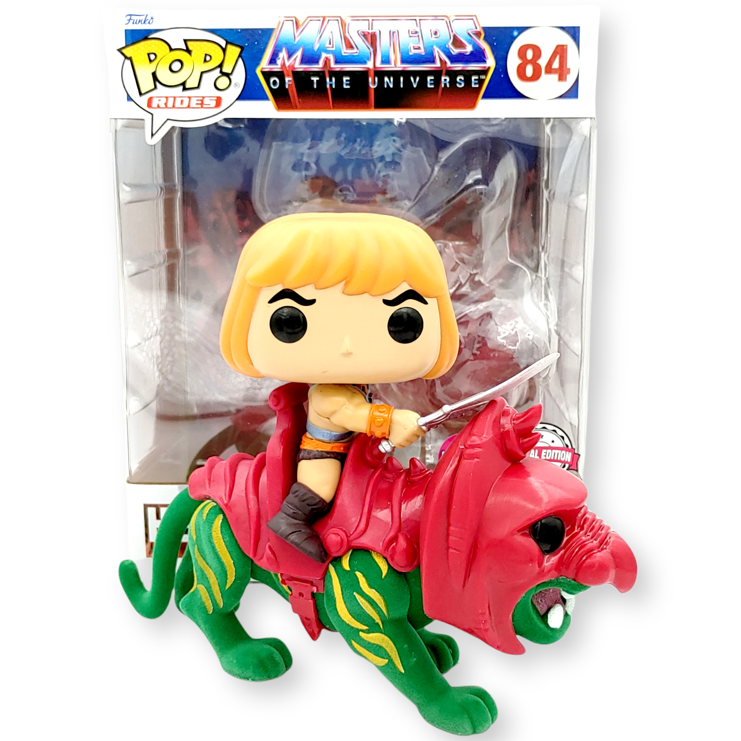 FUNKO POP <太空超人>HE-MAN+戰鬥貓(毛版)-No.84
