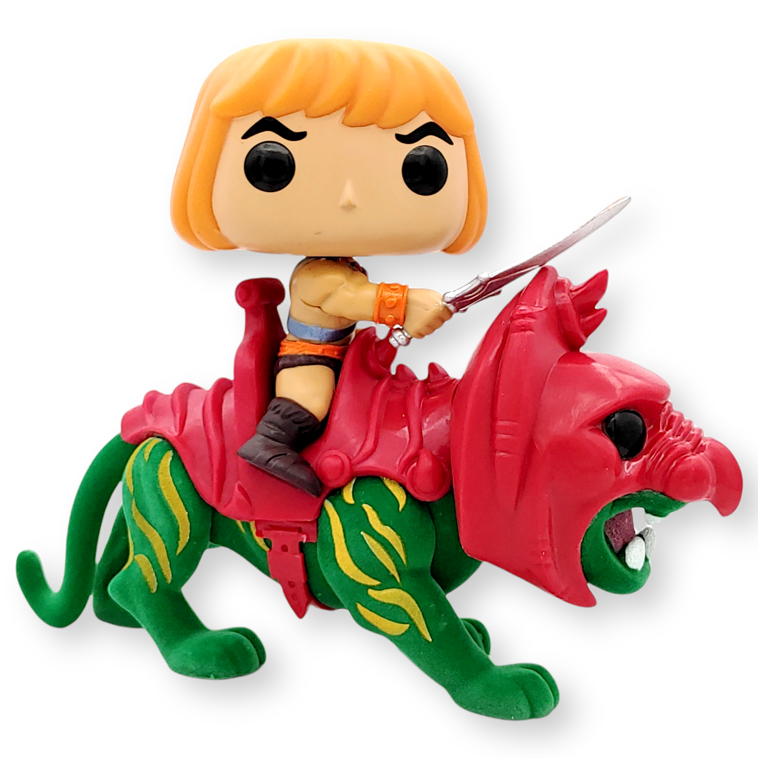 FUNKO POP <太空超人>HE-MAN+戰鬥貓(毛版)-No.84