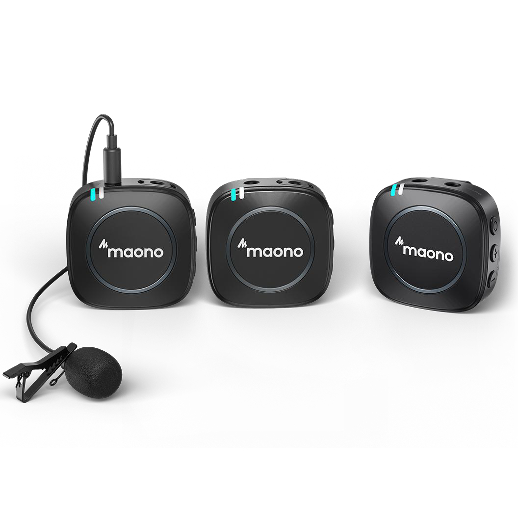 Maono AU-WM820 A2 無線領夾麥克風（一接收＋二發射）