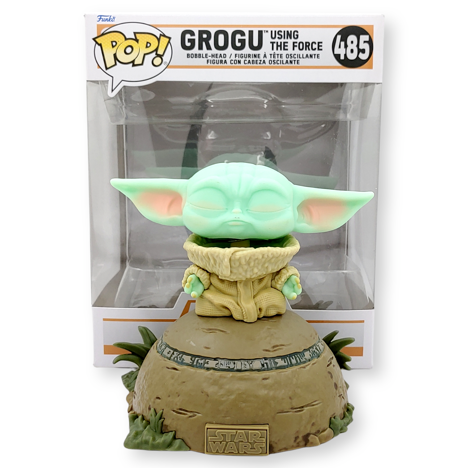 FUNKO POP<星球大戰-曼達洛人>6吋尤達BB原力釋放(光音版)-NO.485