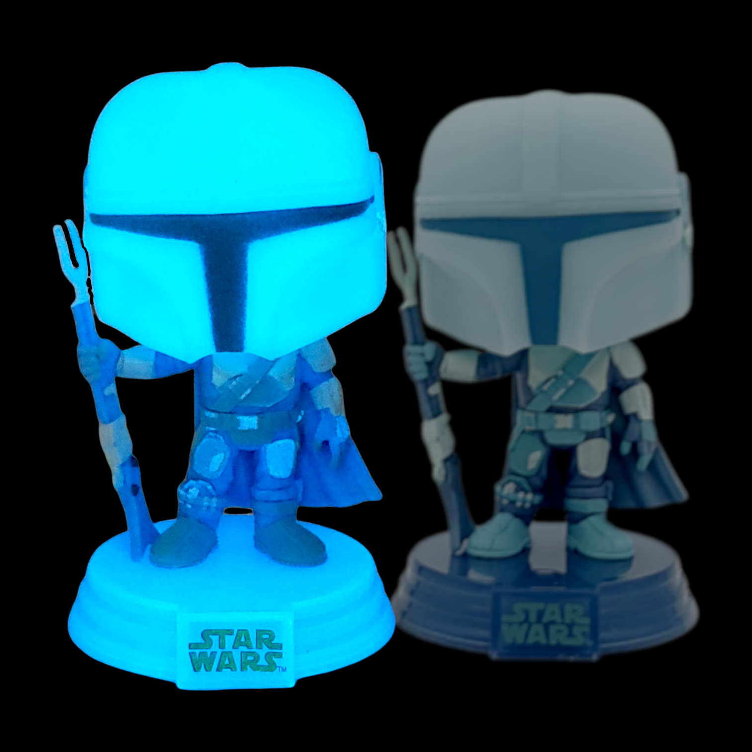 FUNKO POP<星球大戰StarWars>曼達洛人(藍色夜光版)-NO.345