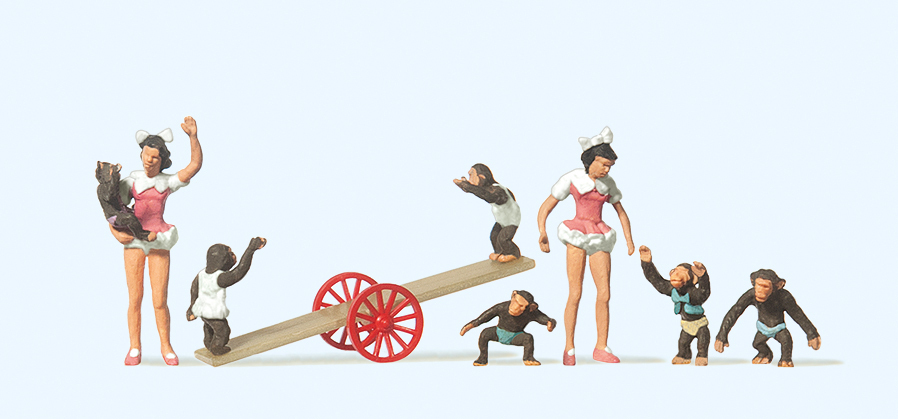 Preiser迷你動物 20257猴子雜耍