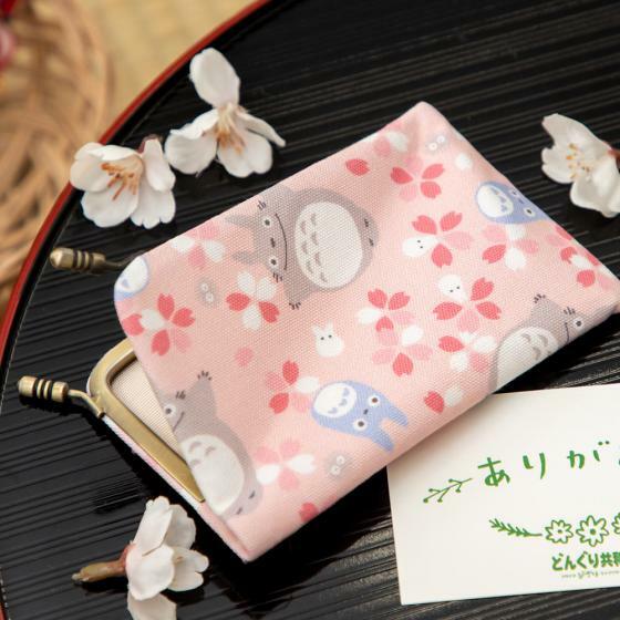 珠扣名片夾 龍貓 櫻花