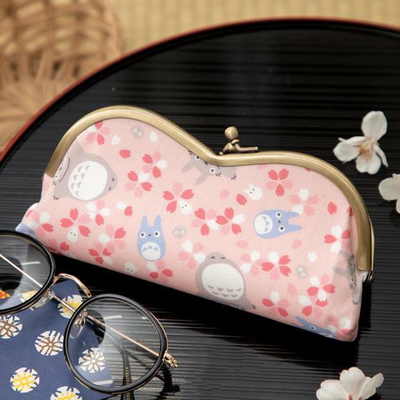 珠扣眼鏡袋 龍貓 櫻花
