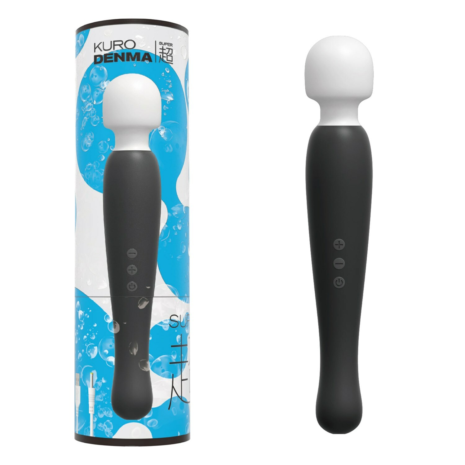 日本SSI Pink Denma 超強力6段階潮吹 av按摩棒(黑)