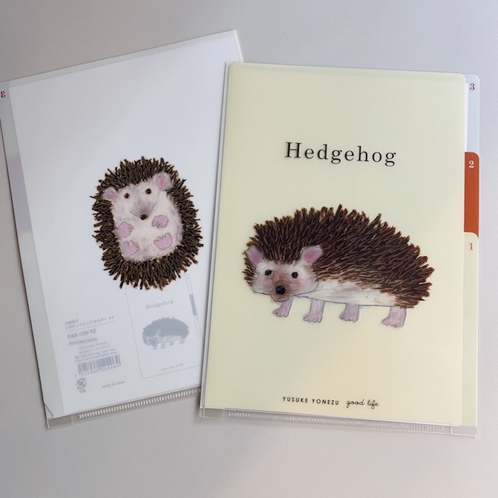米津祐介 刺蝟 A5三層資料夾 日本Greeting Life