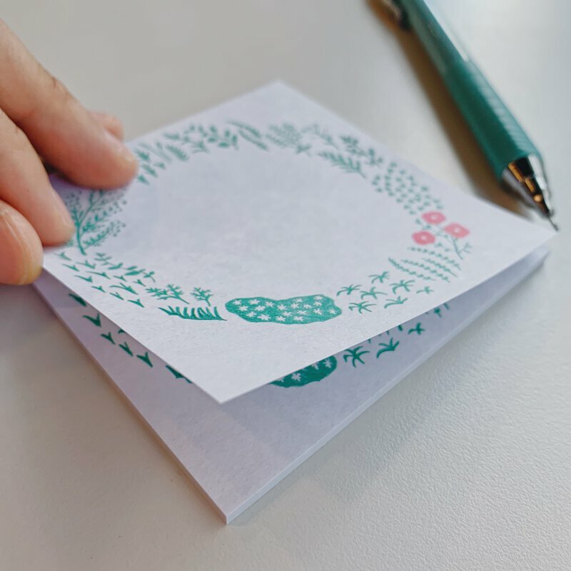 花草植物(M) 20入便利貼 便箋｜日本KING JIM