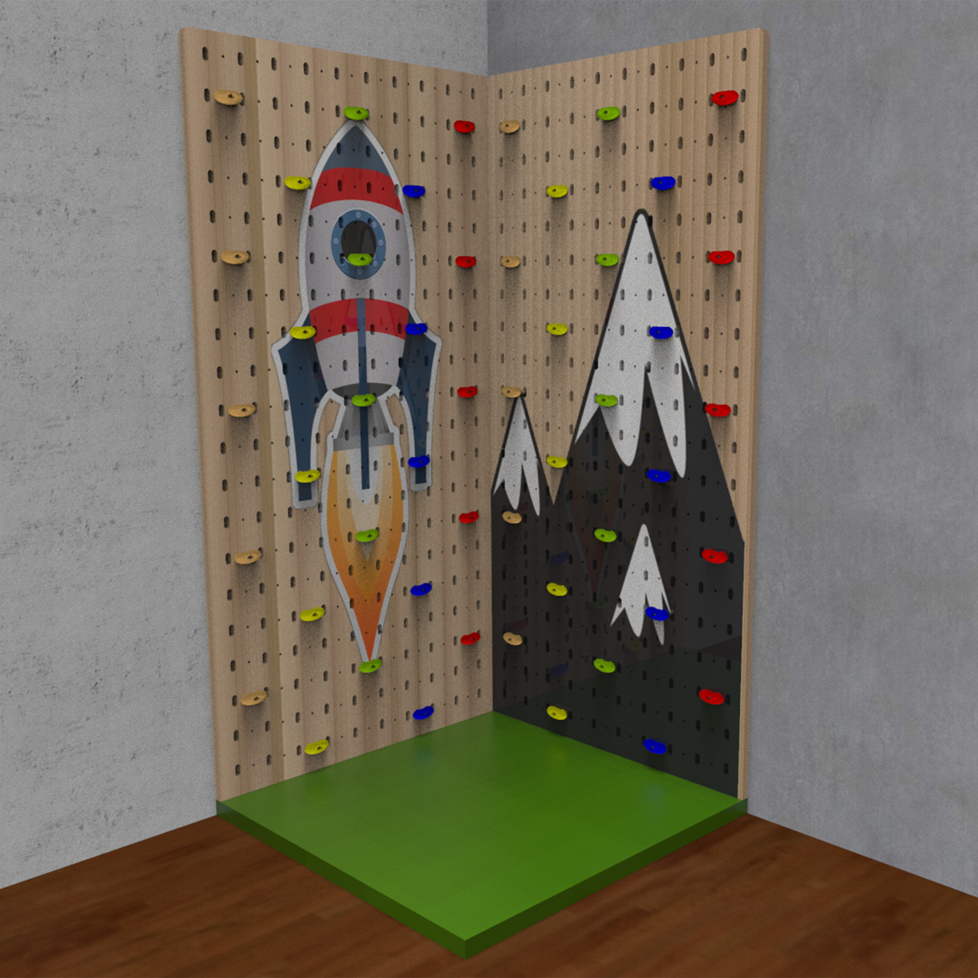 Children's Rock Climbing Wall - Rocket