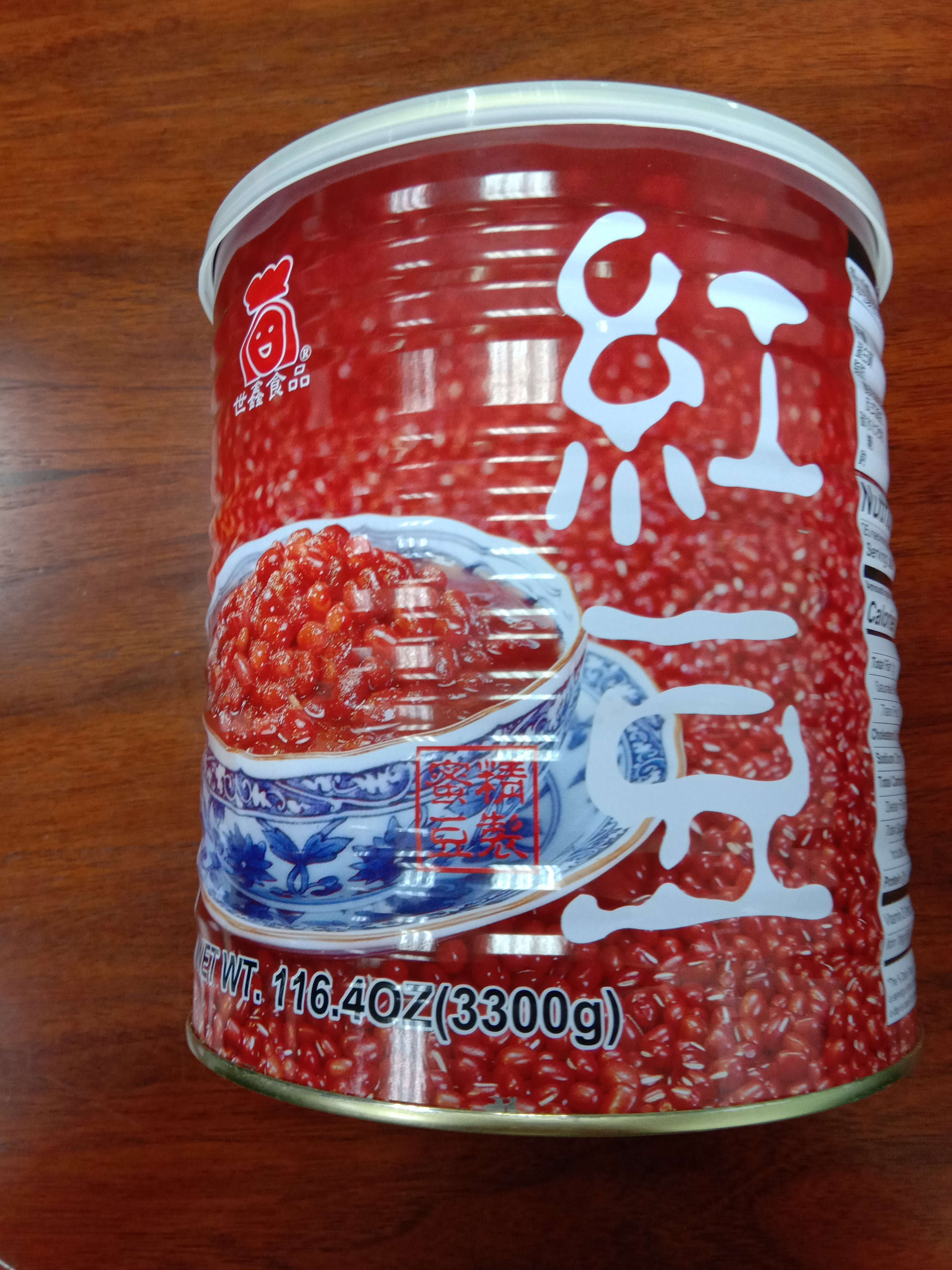 台灣世鑫 即食紅豆 3.3kg