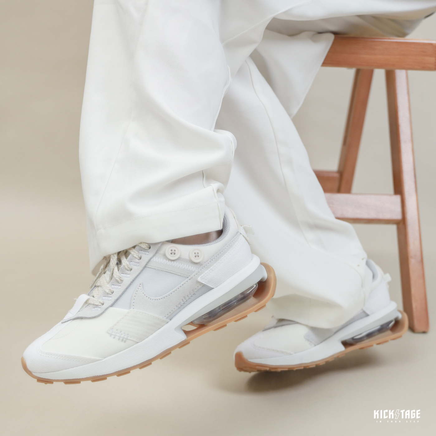 **特價商品售出不退換**男女鞋 NIKE AIR MAX PRE-DAY 奶杏 灰白 積木 玩偶 異材質拼接 縫線 氣墊【DR1007-011】25SALE