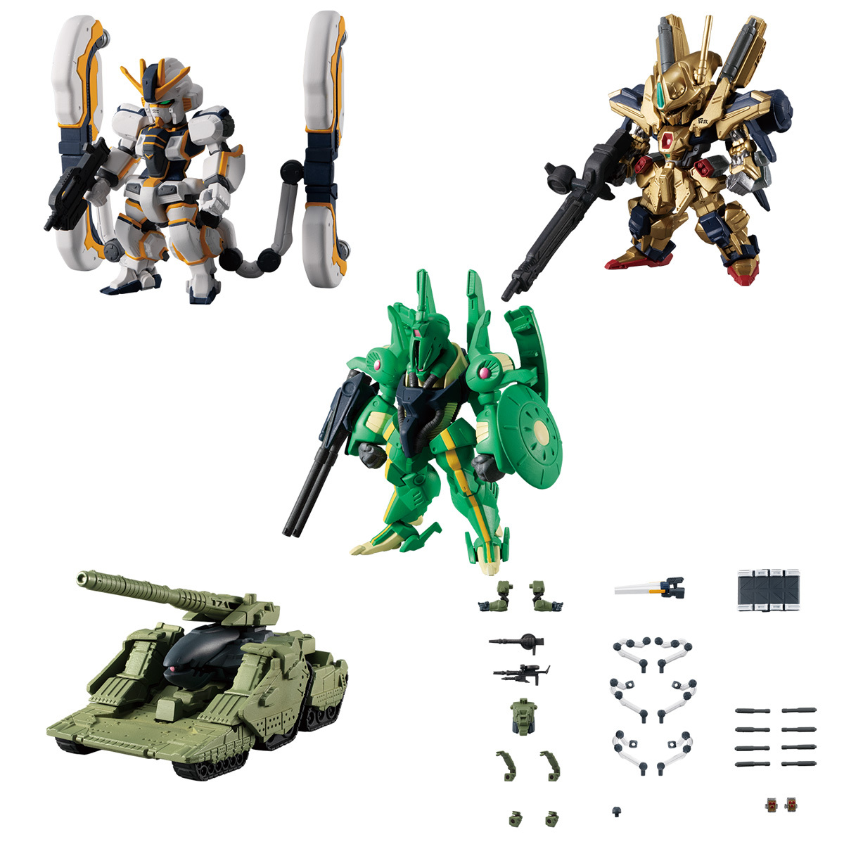 FW GUNDAM CONVERGE ♯Plus03 一Set5 款