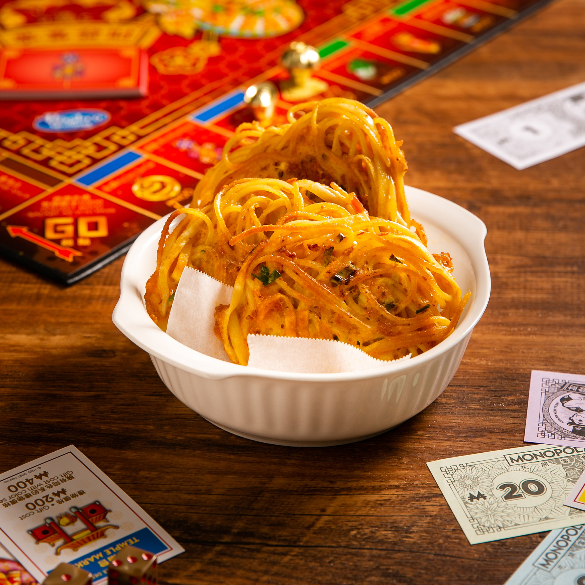 【角落食材復活節–麵條類】超飽足南洋柯瑞培根起司麵煎餅