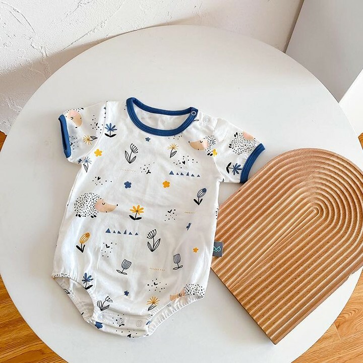 B595_🦔可愛刺蝟短袖包屁