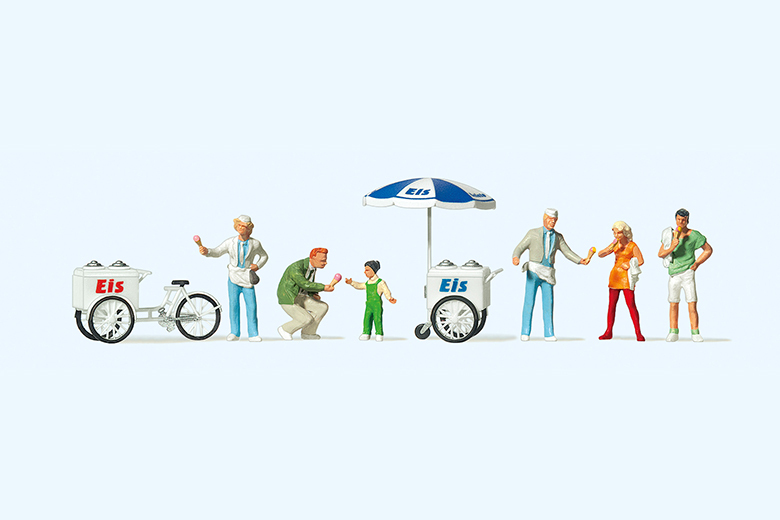 Preiser迷你小人 24661冰淇淋車