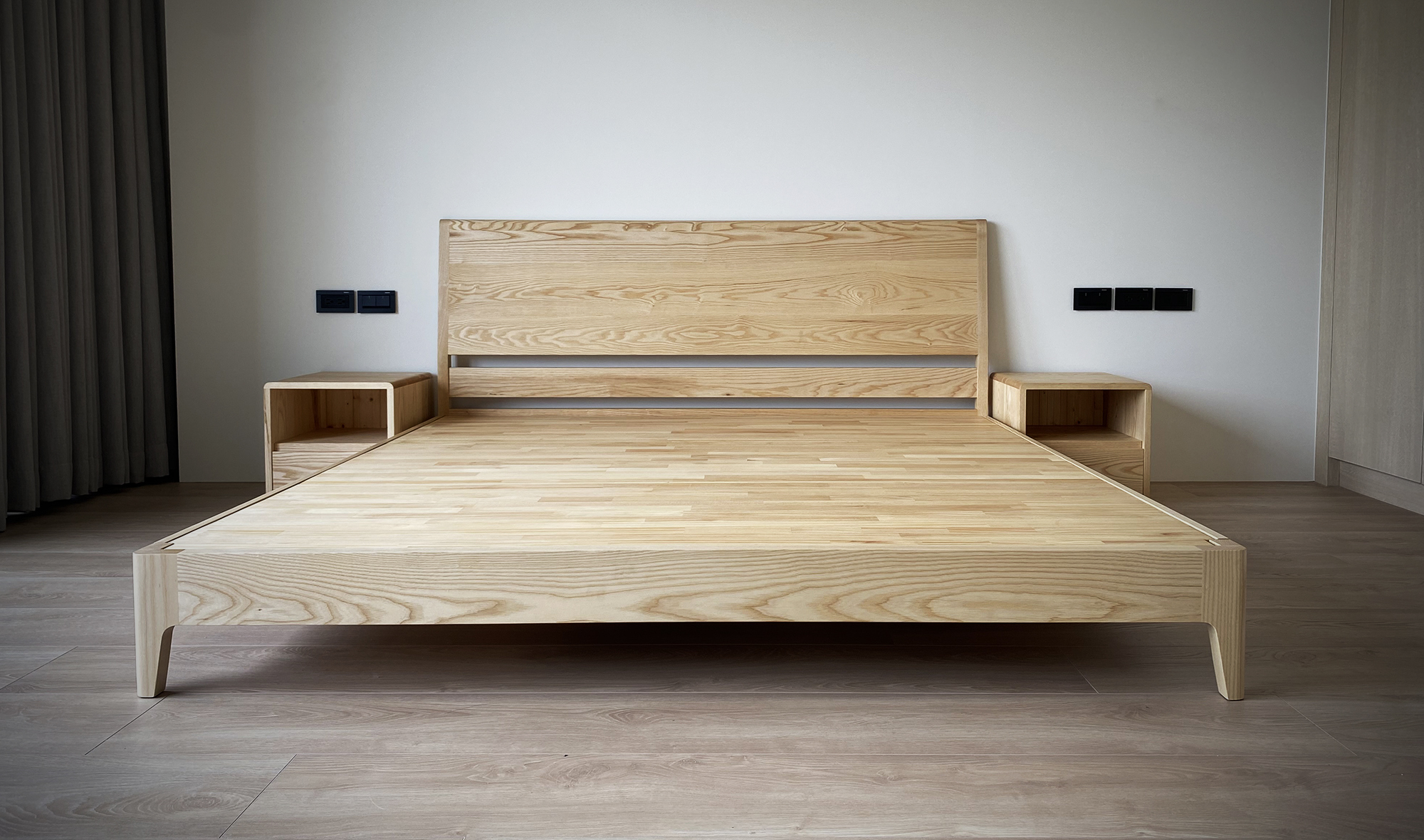 時光-全實木造型床架(可訂製)