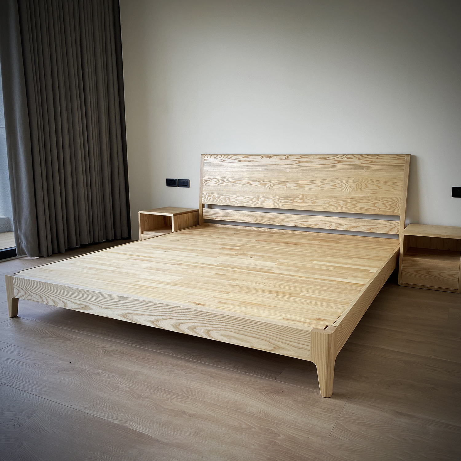 時光-全實木造型床架|可訂製