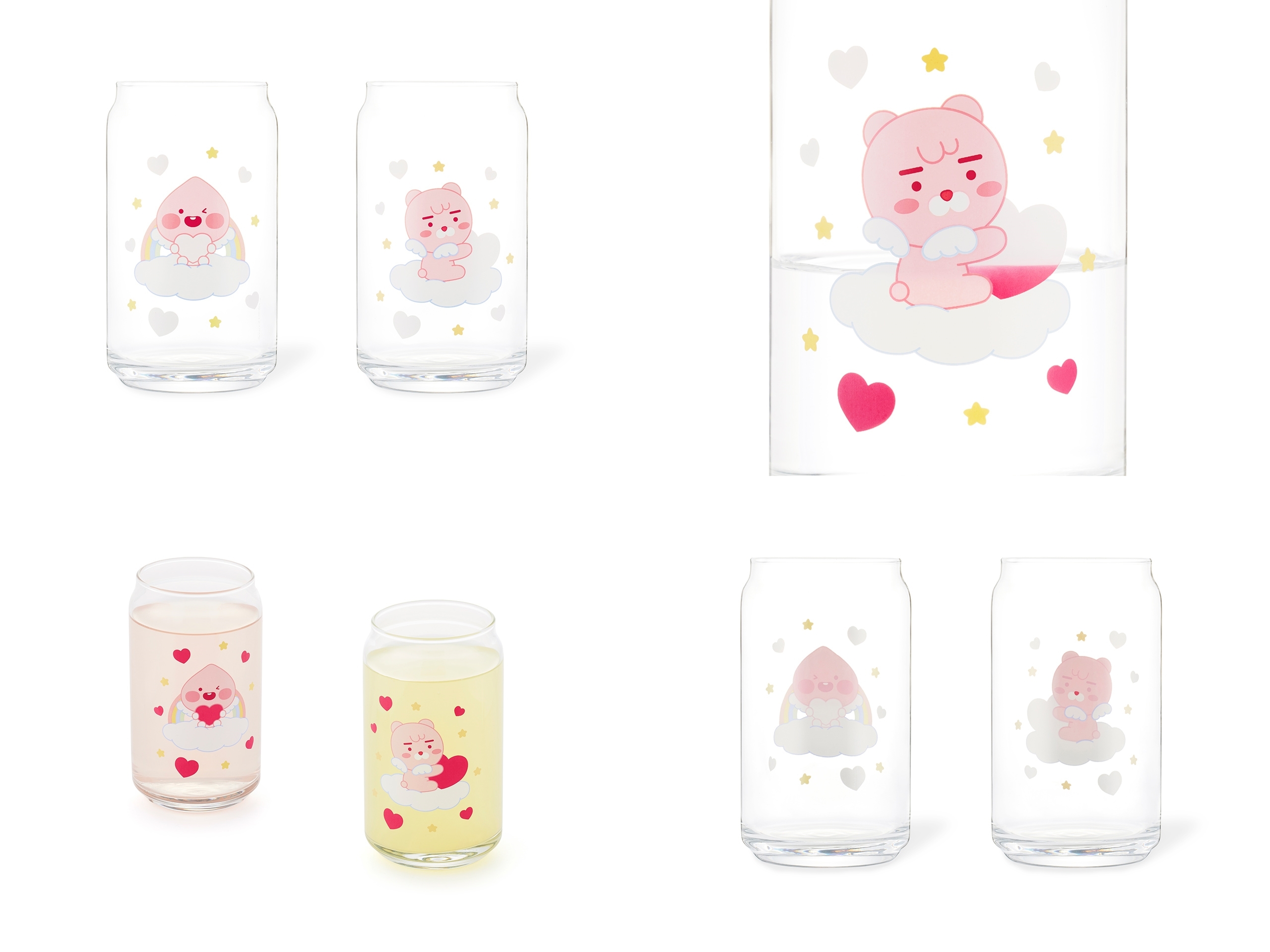 韓國直送 🇰🇷Kakao Friends  Ryan/Apeach變色心心玻璃杯