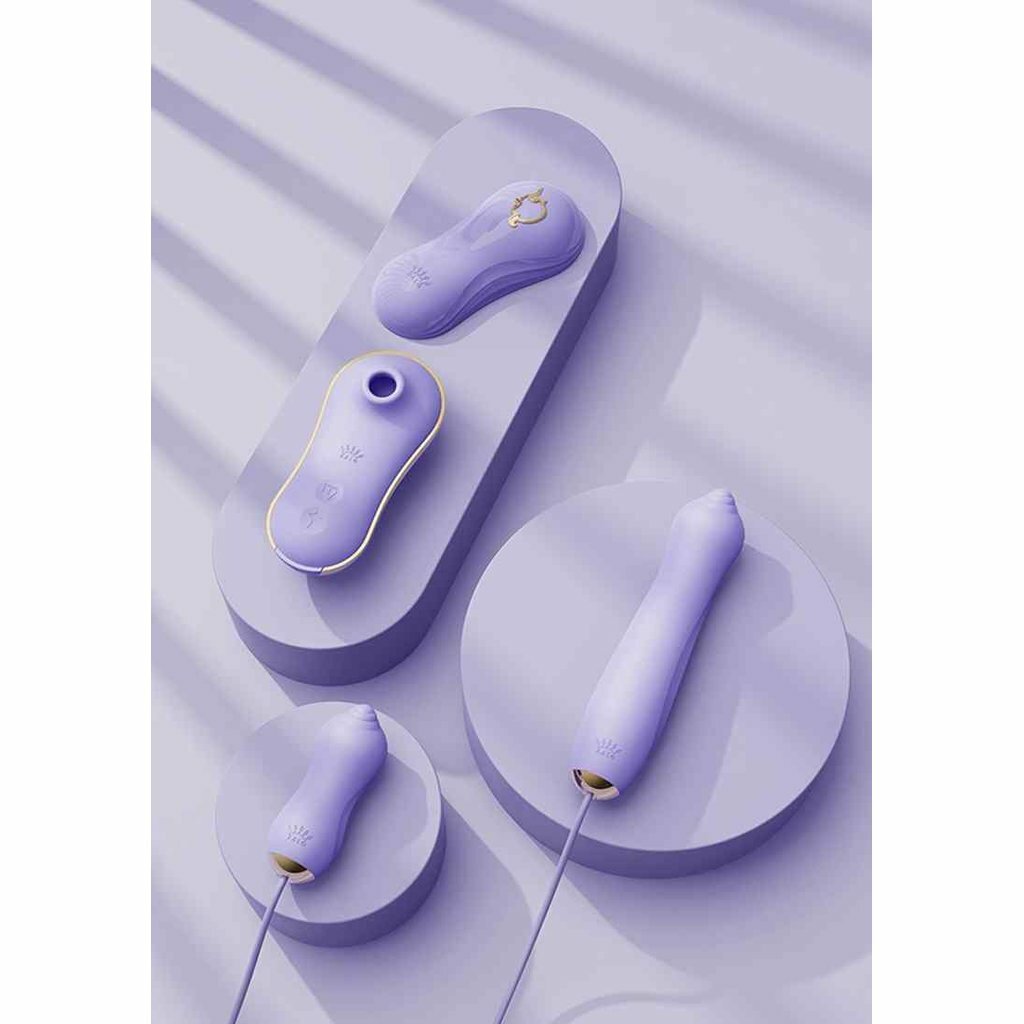 Zalo Unicorn Set 組合式吸吮抽插器 紫色