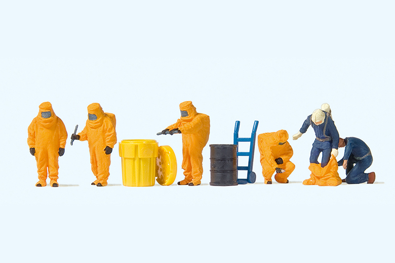 Preiser迷你小人 10732化學消防員