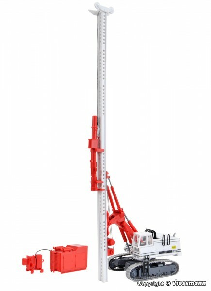 Kibri 11253 HO scale LIEBHERR 974 with ram- and pulley attachment