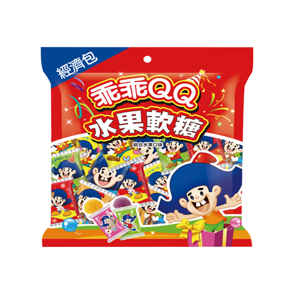 【乖乖】QQ水果軟糖經濟包-綜合水果/熱帶水果口味 共2種 (190公克)