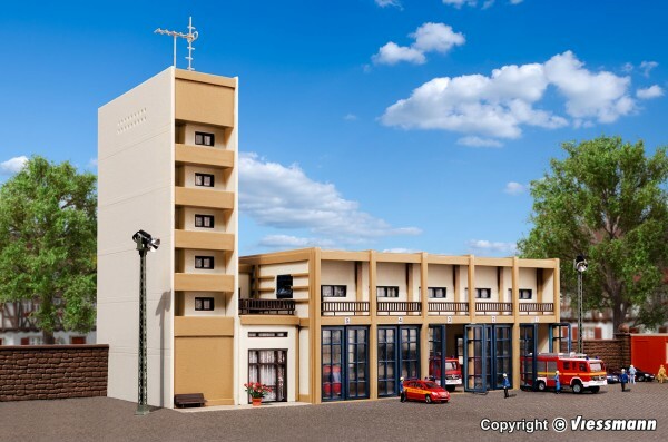 Vollmer 43759 HO scale, City fire station, five track