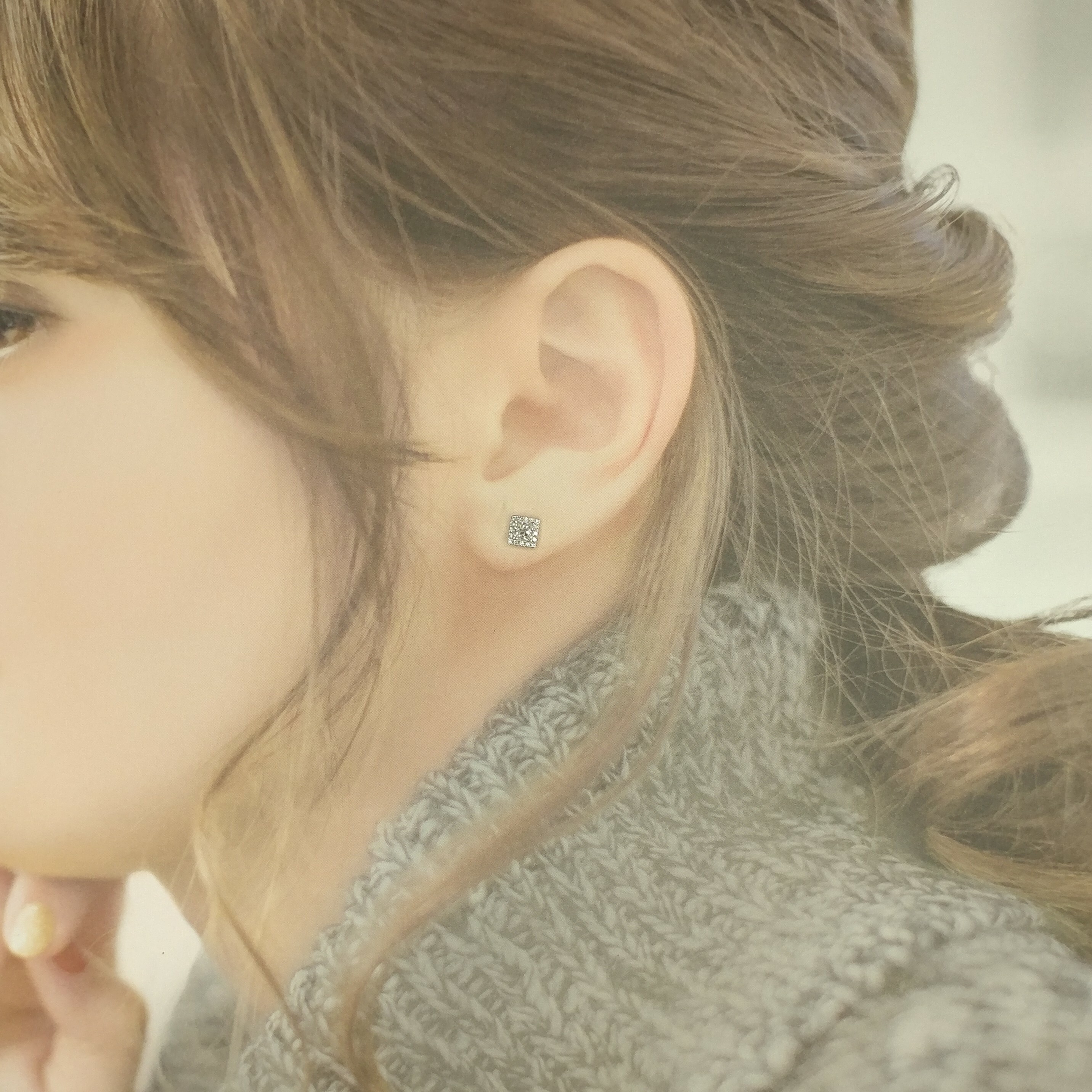 18K White Gold 0.53ct Diamond Earrings