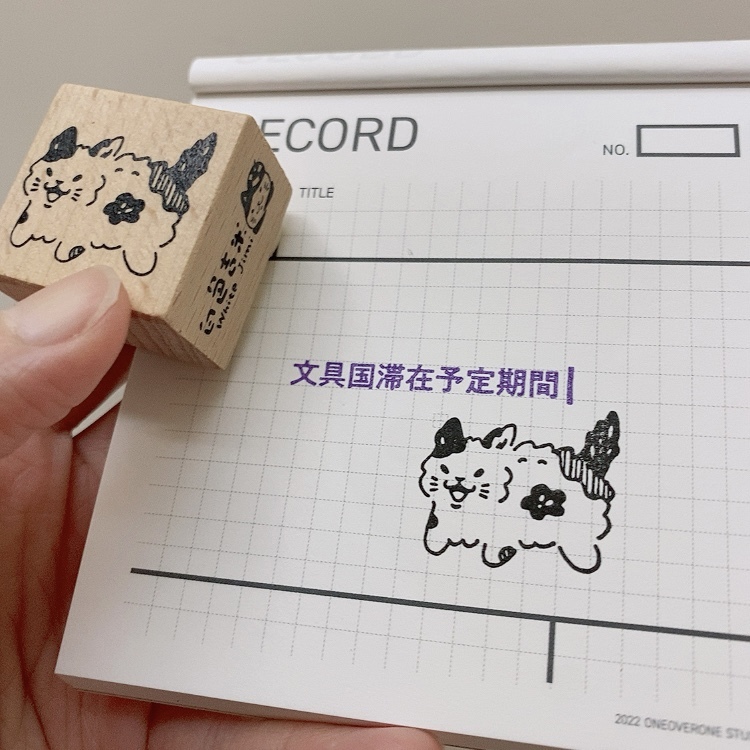 貓咪大炸毛 三花貓 木頭印章 l 白色吉米 臺灣