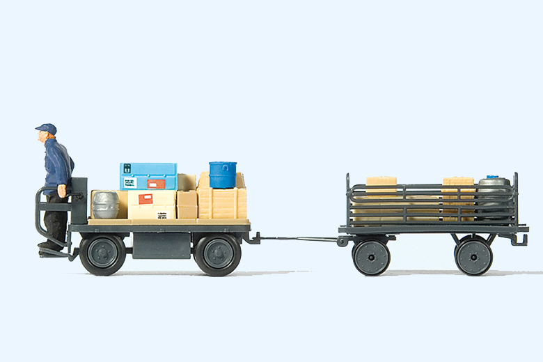 Preiser迷你小人 10256 小貨車與聯結車