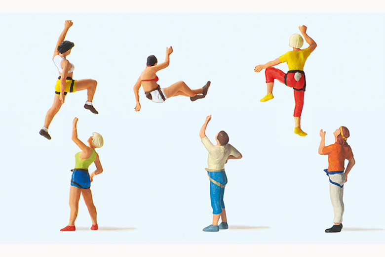 Preiser迷你小人 10606攀岩